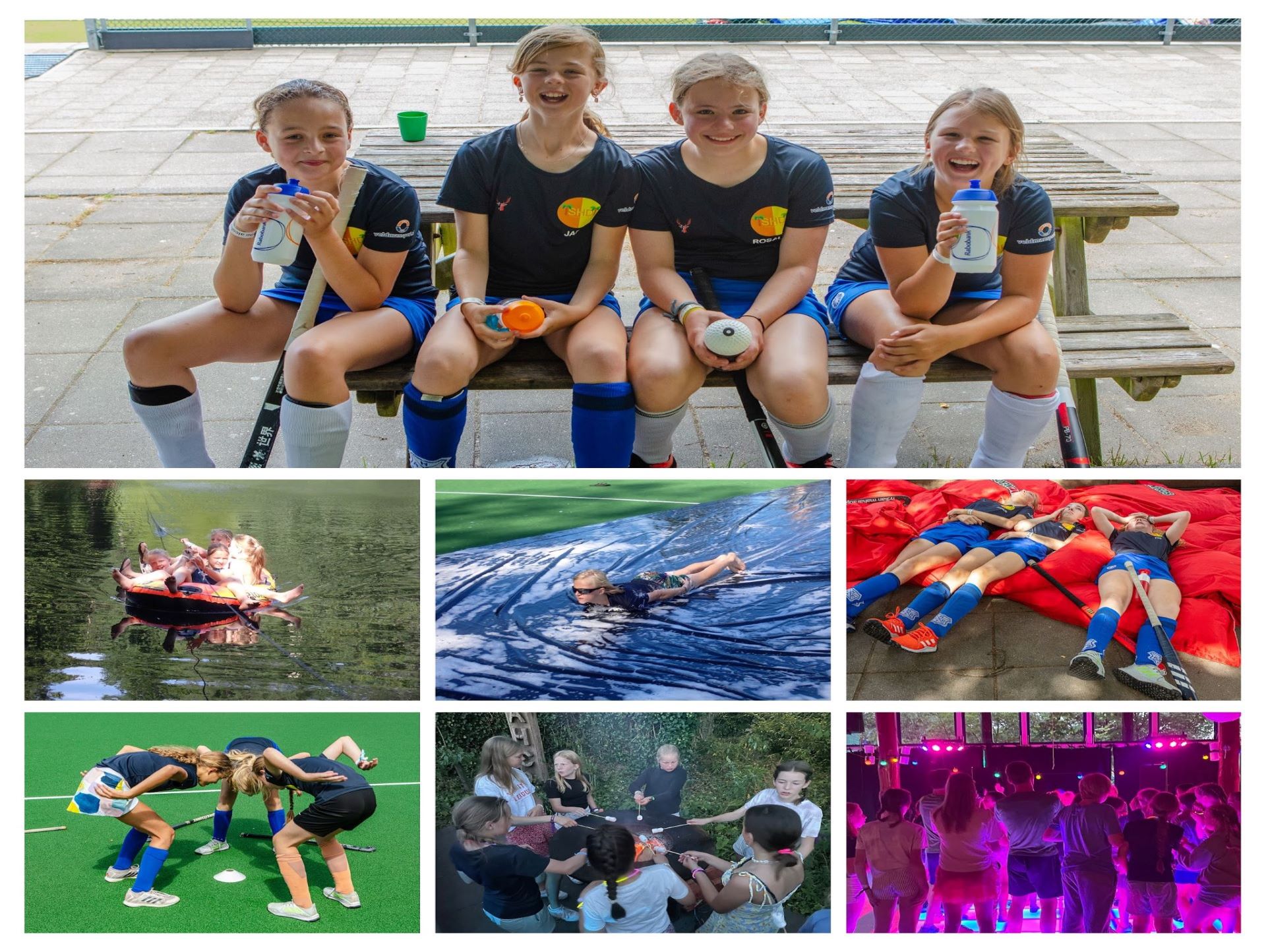 Collage van hockeykamp 2022