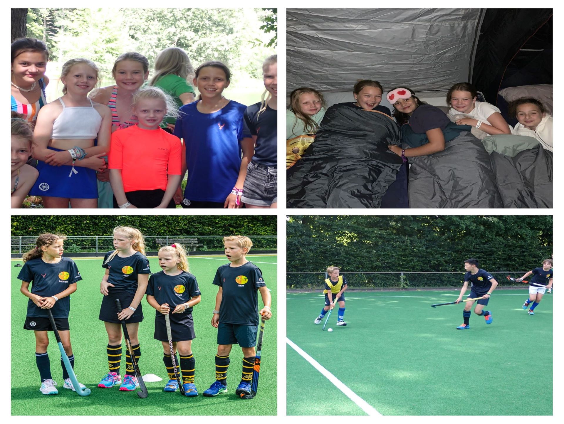 Collage van hockeykamp 2022