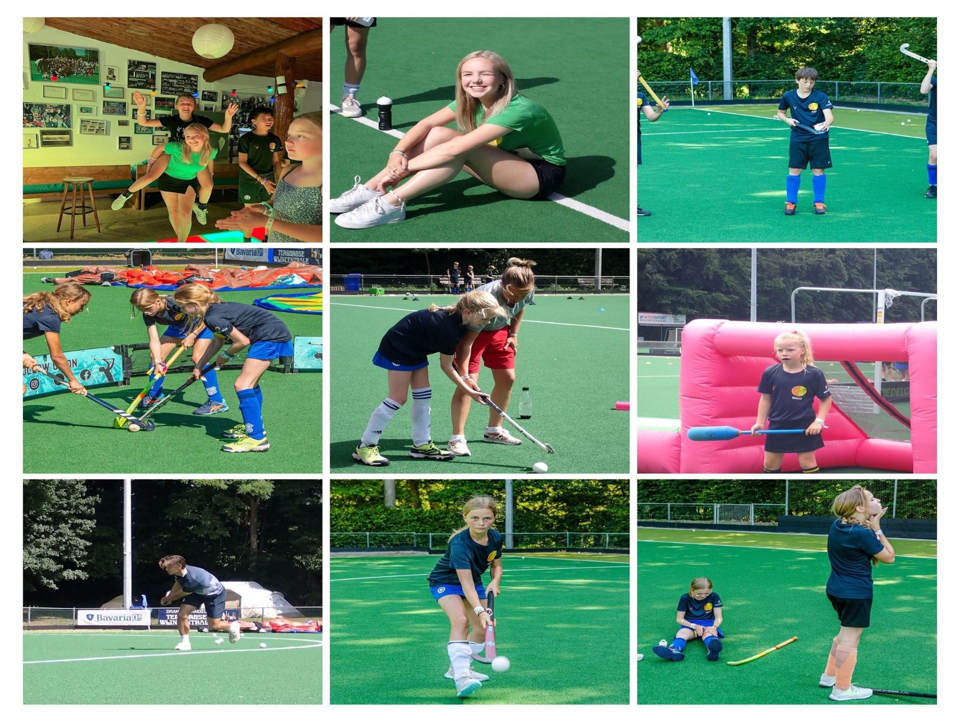 Collage van hockeykamp 2022