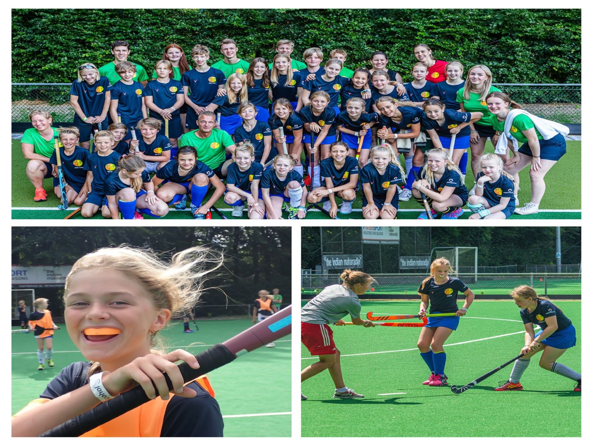 Collage van hockeykamp 2022