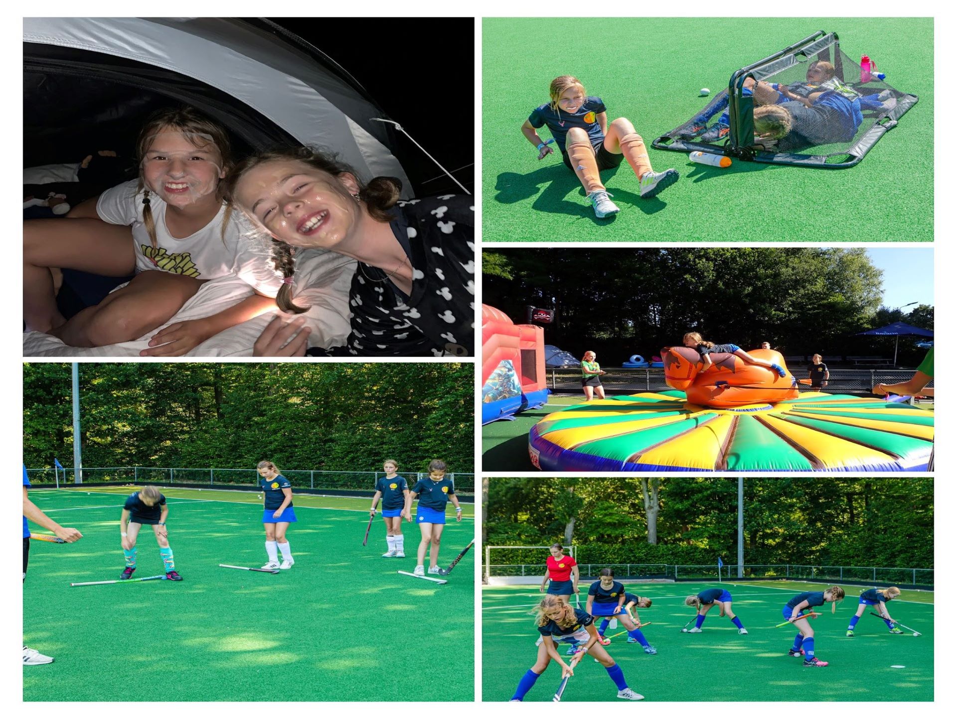 Collage van hockeykamp 2022